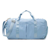 Solid Light Blue Travel Duffle Bag