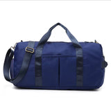 Solid Navy Blue Travel Duffle Bag