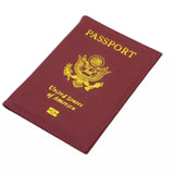 Solid Red Passport Holder
